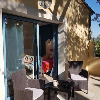 terrasse de la chambre Planasse